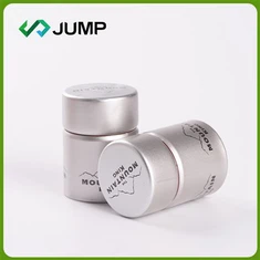 اسپرٹ شراب کے شیشے کی بوتل کے لئے ایلومینیم پلاسٹک سکرو کیپ